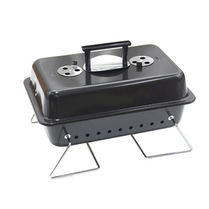 Portable BBQ Grill Small Outdoor Grilling Oven With Lid For Camping Picnic - Product Image 2