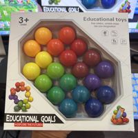 Jouet magique à presser en perles 3D pour enfants, en plastique TPR, anti-stress, anti-anxiété, jeu de puzzle