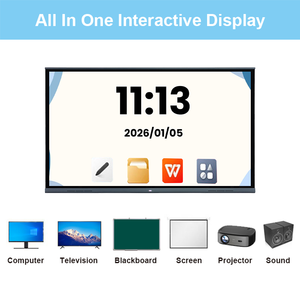 Tableau d'enseignement numérique 65 pouces 75 pouces 86 pouces 98 pouces 40 points Smart CE Rohs ISO Rk3588 Assistance IA Panneau tactile interactif plat TV Board - Product Image 2
