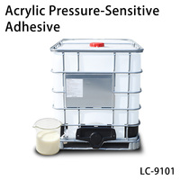Xyjiao LC-9101 Émulsion adhésive acrylique aqueuse sensible à la pression pour rubans, papier et textiles, 55 % de solides, pH 7-9
