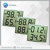 Módulo de Pantalla LCD de 7 Segmentos TN Gris de Alta Definición, Segmento de Temperatura y Humedad Positiva para Instrumentación, Modelo T61661G
