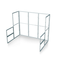 Système de stand modulaire incurvé Tianlang TL-62 léger avec cadre en tissu de 62 mm, affichage pour salon professionnel, graphiques interchangeables, personnalisable
