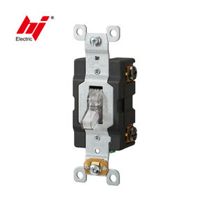 30A 120V 227 Interruptor de palanca de doble Polo americano Interruptor de pared de EE. UU. Interruptor de palanca de luz LED - Product Image 1