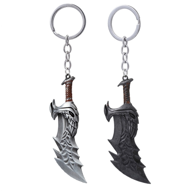 Peripheral Accessories For Online Games blades of.Axe And Chaos Blade-shaped Keychain