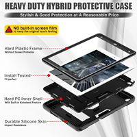 Étui antichoc à 3 couches pour iPad 10.2 7e 8e 9e génération 2019 2020 2021 avec support pliable en silicone et PC Armor OEM ODM