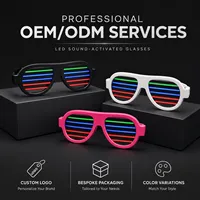 Lunettes LED activées par le son pour fêtes, carnavals, soirées dansantes, boîtes de nuit, bars, pubs et KTV – Idéales pour la plupart des événements et occasions