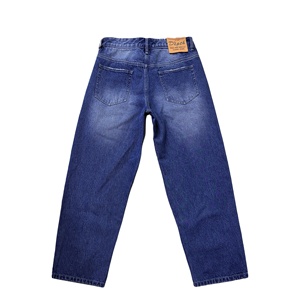 <span class=keywords><strong>Jeans</strong></span> larghi da uomo indaco personalizzati di alta qualità per la moda primavera autunno alla moda - Product Image 2