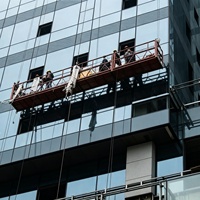 Plateforme suspendue électrique pour travaux de peinture, installation et maintenance sur bâtiments de grande hauteur