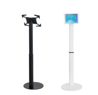 Support de tablette réglable en hauteur en métal fabriqué en usine avec gestion intégrée des câbles et rotation universelle à 360 degrés
