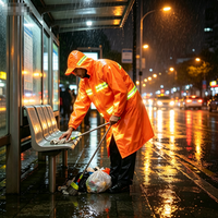 Veste de pluie imperméable, respirante, durable, haute visibilité, pour homme adulte, à capuche, réfléchissante, pour agents de sécurité, travailleurs sanitaires