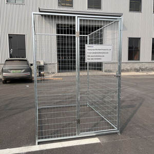 กรงสุนัขทนทานพร้อมแผงประตูสำหรับใช้ในบ้านกรงสุนัขชุบสังกะสีแบบจุ่มร้อนโลหะเหล็กอเมริกันติดตั้งง่าย - Product Image 6