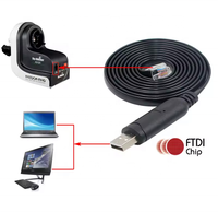 Câble de communication FTDI FT232RL USB UART TTL vers RJ12 6P6C pour monture Skywatcher AZ, liaison PC, contrôle PC, câble plat EQMOD