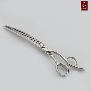 Tijeras profesionales para el cuidado <span class=keywords><strong>de</strong></span> perros, tijeras <span class=keywords><strong>de</strong></span> adelgazamiento curvadas, bloque OEM, acero japonés, CNC, YONGHE - Product Image 5