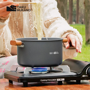 หม้อไฟฟ้าแบบพกพา Taku Murano 4 ลิตร หูจับคู่ ป้องกันการติดกระทะ เหมาะสำหรับทำอาหารนอกบ้าน ปิกนิก และการเดินทาง - Product Image 3