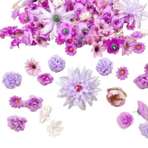 Ensemble de fleurs artificielles, couronnes de fleurs en soie, matériaux de bricolage, accessoires Hanfu, décoration de mariage, style nordique, style crème, Wabi Sabi - Product Image 5