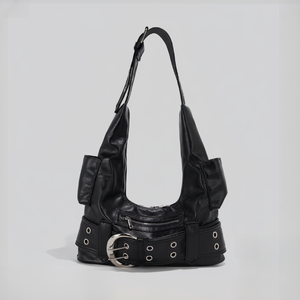 Sac bandoulière simple et grande capacité en nylon style demi-lune idéal pour les femmes - Product Image 1