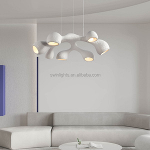 Lampes suspendues pour salle à manger, design nordique minimaliste, en polystyrène haute densité, 7 lumières, <span class=keywords><strong>pied</strong></span> épais - Product Image 4