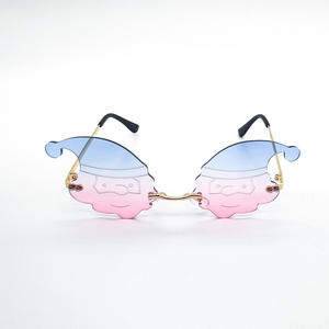 2024 Logo personnalisé <span class=keywords><strong>nouvelle</strong></span> conception de fête de vacances mode femmes lunettes de soleil sans monture mode lunettes de soleil à bas <span class=keywords><strong>prix</strong></span> - Product Image 3