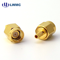 Adaptador Coaxial RF de Alta Precisión SMA Macho para Cable RG178, de Latón, para Microondas, Fácil Desmontaje