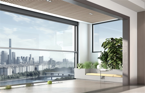Jendela pengangkat elektrik kaca aluminium perumahan pengendali jarak jauh otomatis jendela geser vertikal - Product Image 3