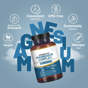 Píldoras de Glicinato de Magnesio Complejo 2000mg por Porción, Apoyo para la Densidad Ósea, Relajación Muscular, Salud Nerviosa, Suplemento - Product Image 3