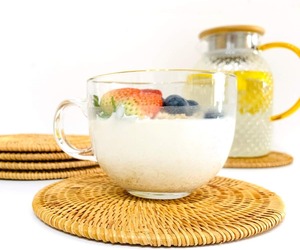 Posavasos y Salvamanteles de Bambú Natural Tejidos a Mano, Tradicionales Chinos, No Tóxicos, Resistentes al Calor, con Patrón Sólido, para Platos, Regalo, Hogar, Fiesta - Product Image 6