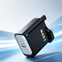 Pengisi Daya Cepat 120W Colokan UK USB Type C Quick Charge 3.0 120W Pengisi Daya Ponsel Adaptor USB-C untuk Samsung/Xiaomi