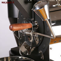 Torréfacteur à café professionnel Bideli 1kg 2kg, machine à torréfier les grains de café à double tambour, gaz et électrique