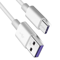 Cable de Carga para Teléfono Móvil USB 2.0 Tipo C de 1 m, 3 A, 5 A, Carga Rápida 3.0, con Cobre Puro