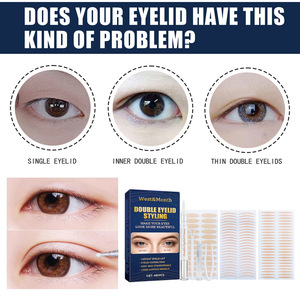 WestMonth doble párpado encaje Oliva malla natural pegatinas de cinta de silicona sin <span class=keywords><strong>pegamento</strong></span> - Product Image 3