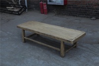 Meubles chinois antiques en bois recyclé ancienne table à thé couleur naturelle forte table basse rustique