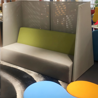 Canapé individuel insonorisé pour espaces publics, salles d'attente, bureaux et réceptions