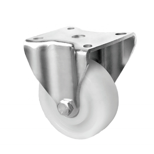 <span class=keywords><strong>Roue</strong></span> pivotante en nylon CASCOO de 3 pouces à double roulement à billes, fixée sur plaque pour ingénierie mécanique, capacité 300 kg - Product Image 1