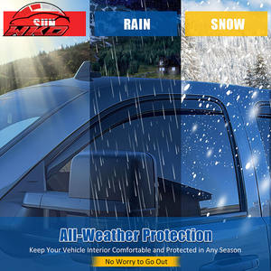 Pare-soleil de fenêtre pour Chevrolet Silverado et GMC Sierra 1500 2500 HD, cabine standard 14-19, protection latérale de la vitre de porte de voiture intégrée au cadre - Product Image 5