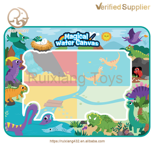 Livre d'images aquarelle peinture colorée jouets d'écriture 80*60CM tapis <span class=keywords><strong>de</strong></span> dessin à l'eau Style dinosaure - Product Image 2