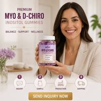 Gummies Myo-Inositol et D-Chiro-Inositol Marque Blanche OEM pour l'Équilibre Hormonal, le Cycle et le Bien-être Quotidien – 60 Comprimés