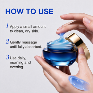 Crème visage multi-peptides GHK Cu Tripeptide de cuivre 1 Acide hyaluronique Panthénol Beurre de karité Crème hydratante lissante pour le visage - Product Image 6