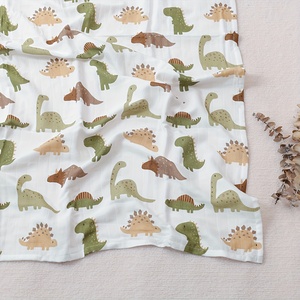 Produttore personalizzato reattivo bambino di mussola di bambù <span class=keywords><strong>coperta</strong></span> 2 strati Swaddle all'ingrosso tessuto di cotone di bambù mussola - Product Image 2