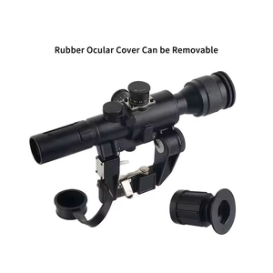 Lunette de visée tactique TYPHON SVD 4x26 à profil haut, longue portée, avec réticule de télémétrie en verre éclairé rouge, en alliage d'aluminium - Product Image 5