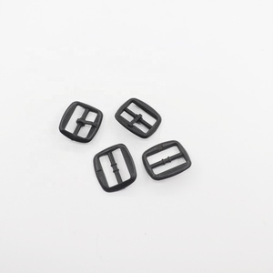 Black square plastic belt buckle pin buckle for shoes/clothing accessories