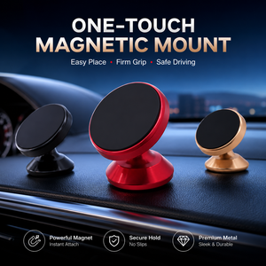 Soporte Minimalista para Teléfono con Ventosa para el Tablero del Automóvil, Base Adhesiva, Ajustable 360°, Universal, Fuerte, de Aleación de Aluminio - Product Image 4