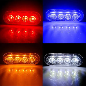 4 LED Camión Indicador lateral Luz de advertencia <span class=keywords><strong>Coche</strong></span> Remolque Avería Luces DE EMERGENCIA Lámpara estroboscópica LED Indicador de luz de señal lateral 12V - Product Image 6