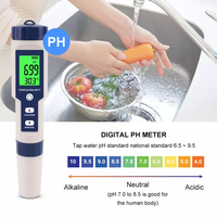 EZ-9909A vente chaude rétro-éclairage compteur de salinité TDS/EC/PH/salinité/température pour l'eau potable de laboratoire d'aquarium