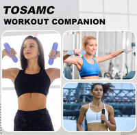Mancuernas de Silicona Antideslizantes con Superficie Texturizada, Agarre Seguro, Logotipo Personalizado, MOQ Bajo, Mancuernas para Gimnasio en Casa