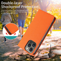 Étui de téléphone en cuir PU à motif litchi avec aimant puissant pour iPhone 17 Pro Max 17 Air 16 15 14 13 12 11, housse portefeuille à rabat avec emplacements pour cartes