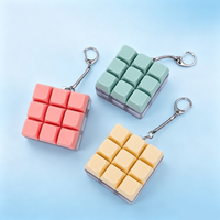 Porte-clés anti-stress personnalisable, jouet coloré en forme de clavier et porte-clés en plastique pour soulager l'irritabilité