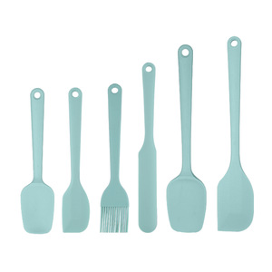 Ensemble de 6 spatules en silicone de qualité alimentaire, spatules en caoutchouc améliorées avec poignée ergonomique pour ustensiles de cuisson antiadhésifs - Product Image 1