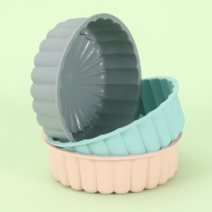 Chuju marque 8 9 10 pouces antiadhésif rond fleur <span class=keywords><strong>Charlotte</strong></span> gâteau <span class=keywords><strong>moule</strong></span> Silicone gâteau moules pour la cuisson Silicone Rose gâteau <span class=keywords><strong>moule</strong></span> - Product Image 1