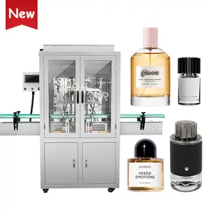 Automatic cosmetic liquid small perfume bottle capping and filling machine