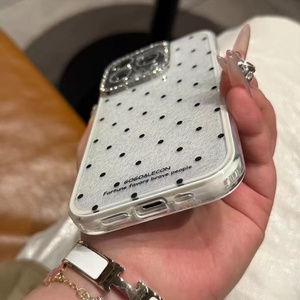<span class=keywords><strong>Coque</strong></span> de téléphone pour <span class=keywords><strong>iPhone</strong></span> 17 16 15 14 13 Pro Max, style INS, avec diamants, vente en gros, étui de luxe pour femme, cadeaux d'affaires, fabrication OEM/ODM - Product Image 2
